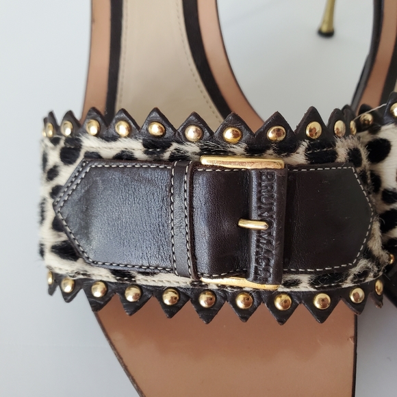 Womens  BRUNOMAGLI  Hand Made In Italy  Calf Hair Slide Size 8.5 - Picture 5 of 16